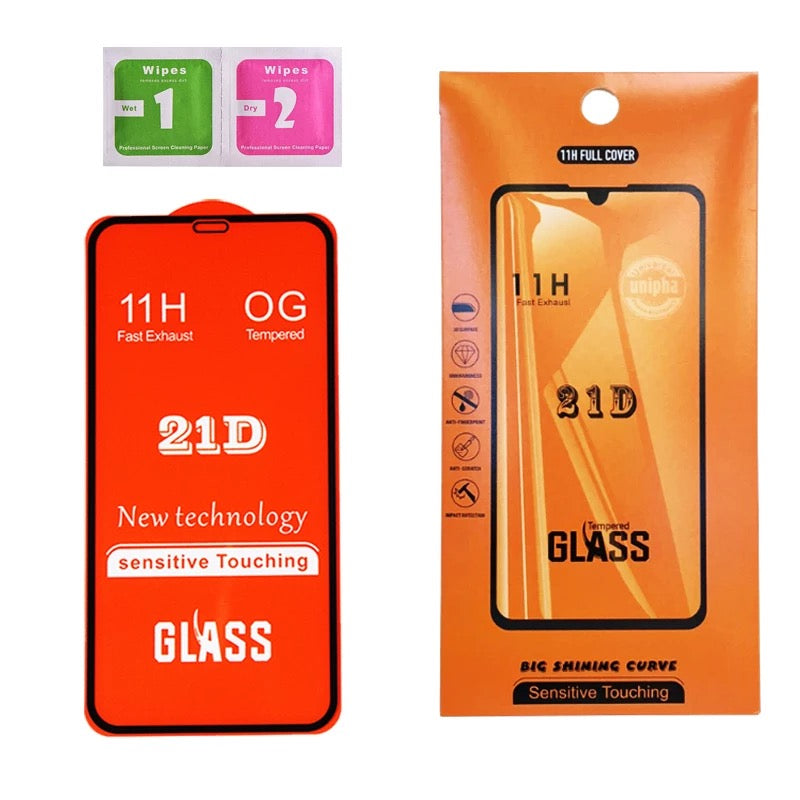 Vidrio Temperado Completo para iPhone 21D